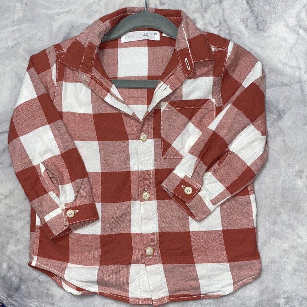 Toddler boy flannel- gently used
